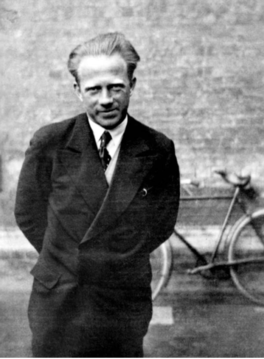 A portrait of Werner Heisenberg.